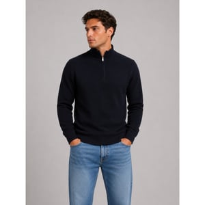 Matinique Lagoon half zip trui navy r