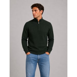 Matinique Lagoon half zip trui dark forest