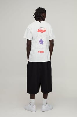 Oversized Gengar Pokemon License Print T-shirt