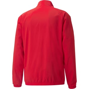 Men's Puma Teamliga Sideline Jacket Tracksuit Top in Red/White
