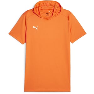 Men's Puma Hoops Team Short Sleeve Performance T-Shirt in Golden Poppy