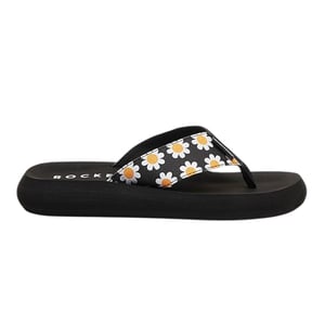 Rocket Dog Dames/Dames Adios Daisy teenslippers (Zwart)
