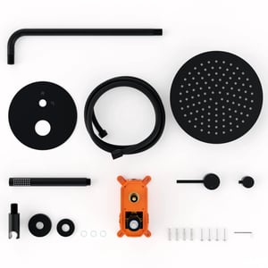 Mirlux Inbouw regendouche daro mat met thermostaatkraan 25 cm