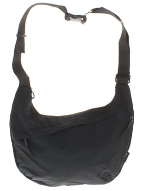 Womens Nylon Crossbody Bag Hallie Zip Fastening black