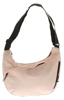Womens Nylon Crossbody Bag Hallie Zip Fastening pink