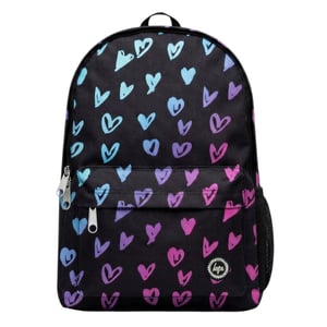 Hype Backpacks Gradient Heart Zip Fastening black multi