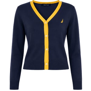 Nautica Dana Womens Dark Navy Sweater