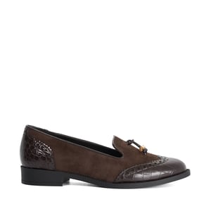 Dune Ladies Gema - Suede Tassel Brogue Slippers