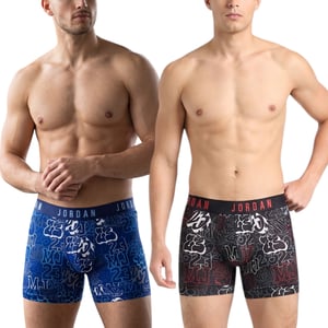 Nike Mens Boxer Brief Jordan Flight Stretch Micro Printed Dri-Fit Soft Underwear