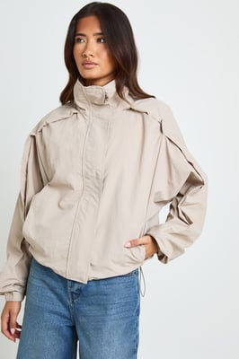 Funnel Neck Track Jacket