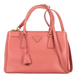 Small Double Zip Galleria Tote Small Shoulder Bag