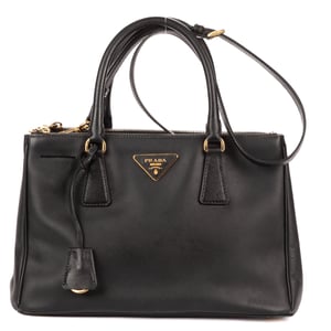 Small Double Zip Galleria Tote Small Shoulder Bag