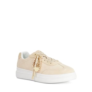 Dune Ladies Elenas - Charm Detail Suede Lace-Up Trainers