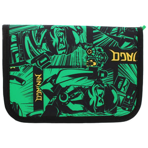 Lego Ninjago Kids Black/Green Pencil Case with Content