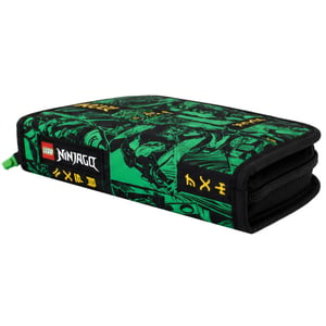 Lego Ninjago Kids Black/Green Pencil Case with Content