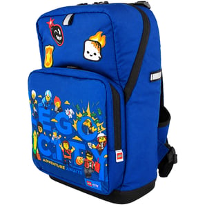 Lego 20L City Awaits Optimo Starter Kids Blue Backpack