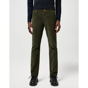 Wrangler Greensboro heren regular-fit corduroy forest night