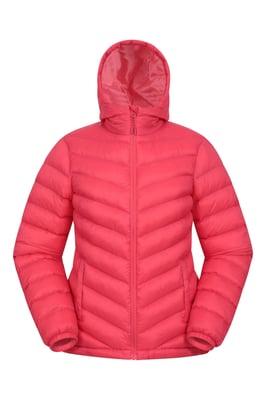 'Seasons' Women's Padded Jacket Water Resistant Insulated Winter Coat Coral