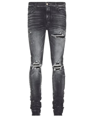 MX1 MX1 Leather Skinny Jeans Leather Jeans in Grey