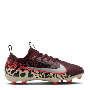 Boys Nike Zoom Mercurial Vapor 16 Juniors Firm Ground Football Boots in Burgundy/Print