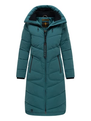 Marikoo dames winterjas Benikoo met capuchon & geribde kraag – warm en stijlvol