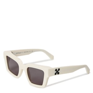 Accessories Off White Richardson Rectangle Full Rim Sunglasses in White Dark Grey