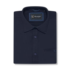 Kam Mens Plus Size Stretch Shirt Button Up Short Sleeve