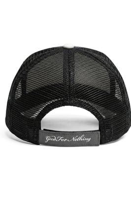 Grey Washed Effect Mesh Trucker Cap