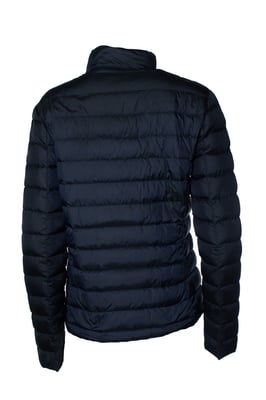 Woolrich, blauwe gewatteerde lichtgewicht jas