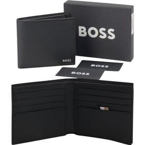 Hugo Boss Mens Leather Wallet Zair_8cc Bifold Credit Cardholder