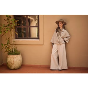 Nukus Nkf13095 389 danique jacket offwhite/taupe