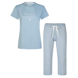By Louise Dames capri pyjama set driekwart broek gestreept