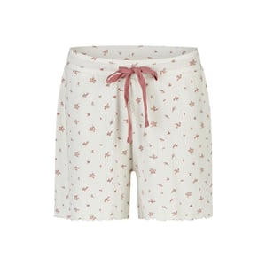 By Louise Dames korte pyjama set shortama oudroze/wit gebloemd