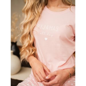 By Louise Dames shortama korte pyjama set gestipt