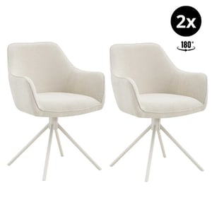 Multifurn Eetkamerstoel bo draaibaar (set van 2)