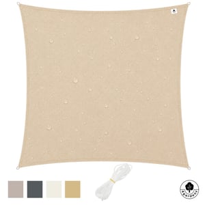 4gardenz Schaduwdoek waterafstotend vierkant 5x5 mtr -