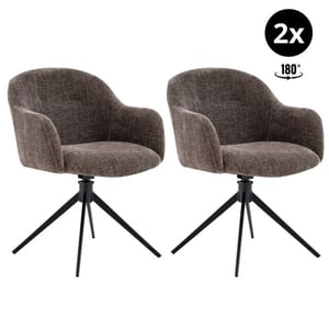 Multifurn Eetkamerstoel juul donker (set van 2)