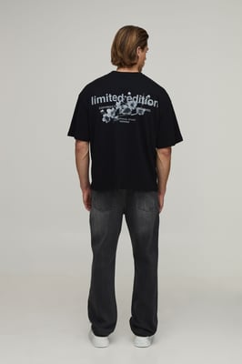 Oversized Boxy Limited Edition Floral Printed T-Shirt