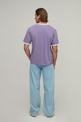 Regular Fit Vintage Wash Ringer T-Shirt