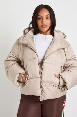 Plus Hooded Padded Puffer Jacket