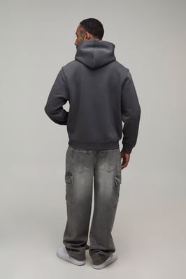 Charcoal Regular Napoleon Print Hoodie