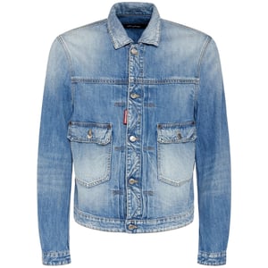 Dsquared2 Heritage Boxy Denim Jacket Navy Blue