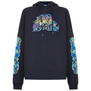 Off-white Graff Pupp Long Skate Hoodie Outerspace
