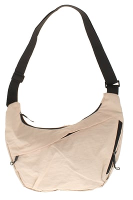 Womens Nylon Crossbody Bag Hallie Zip Fastening beige