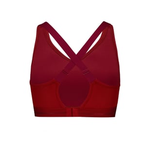Women's Puma Sporty Padded Low Impact Sports Bra in Burgundy