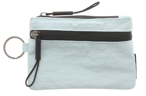 Womens Compact Nylon Purse Hattie Zip Fastening blue