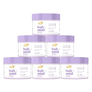 Dove Body + Mind Smoothing Body Scrub, French Lavender & Oat Milk, 295ml, 6 Pack