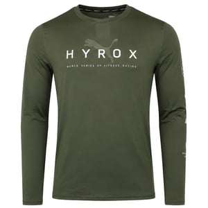 Puma x HYROX Run Mens Dark Green Top