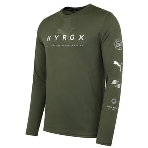 Puma x HYROX Run Mens Dark Green Top