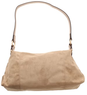 Womens Slouchy Shoulder Bag Holly Zip Fastening beige